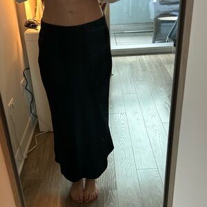 Zara Black Maxi Skirt with Sleek Straight Cut
